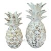Carved Pineapple - White Wash