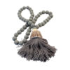 Wood Bead Tiger Shell Tassel (SKU:50930)