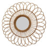 Round Rattan Mirror  (SKU: 51064)