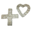 Rose Shell Cross & Heart Set  (SKU: 51155)