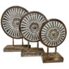 Flower Coin Stand Set/3 (SKU: 31534)