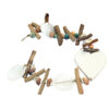 Heart, Capiz Shell, Driftwood Garland   (SKU: 30560)