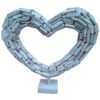 Driftwood Open Heart on Stand (SKU:51381)