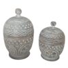 Carved Storage Jars Set (SKU:51394)