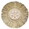 Rattan & Shell Star Wall Decor (SKU:51404)